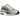 Nike P-6000 Metallic Silver sneakers i sidoprofil med glänsande silverfärgade överlägg, ovandel i mesh och en stilren vit mellansula