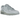 Nike Air Max 90 Wolf Grey sneakers i sidoprofil med den ikoniska grå designen, synlig Air-dämpning i hälen och en rejäl yttersula i gummi
