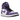 Air Jordan 1 High Zoom Air CMFT Crater Purple sneakers i en sidoprofil med grå och lila textilpaneler, svart swoosh och vit mellansula.