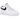 Nike Air Force 1 Low '07 White Black Pebbled Leather sneakers i sidoprofil med vitt läder, svart swoosh och klassisk gummisula