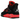 Air Jordan 4 Retro Red Thunder sneakers i en profilvinkel med svart ovandel, röda detaljer på mellansulan och vita skosnören.