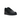 Nike Air Force 1 Low Supreme Black sneakers i sidoprofil med ovandel i svart slätt läder, matchande svarta skosnören och en vit Supreme-logga vid hälen