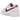 Nike Dunk Low Pink Foam Red White sneakers sidoprofil med rosa ovandel, röd Swoosh-detalj, vita skosnören och vit gummisula
