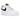 Nike Air Force 1 Low Essential White Black Gold Mini Swoosh sneakers i sidoprofil med vit läderovandel, svart swoosh och gyllene mini-swoosh.