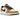 Air Jordan 1 Low OG Rookie of the Year sneakers i vinklad profil med beige mocka, vit läderbas och svart Swoosh samt matchande svarta skosnören