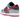 Nike Dunk Low CO.JP Samba (2020) sneakers i vinklad profil. Visar blå ovandel med gråa detaljer, röd swoosh, vit mellansula och grå yttersula.