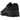 Nike Air Max 90 Leather Triple Black sneakers i en vinklad profilvy med svart läderovandel, matchande svart mellansula och synlig Air-enhet.