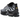 Nike Air Max Plus Black Particle Grey Vapour Green sneakers i vinkelvisning med svart ovandel och gröna detaljer