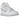 Nike Dunk High SP Pure Platinum sneakers sedda från sidan med vit läderöverdel, grå paneler och en klassisk gummisula med synliga sömmar.