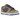 Nike Dunk Low Veneer sneakers sedd från sidan med gröna och lila mockalager samt brun Swoosh och en vit mellansula med gummisula.