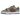 Nike Dunk Low Veneer sneakers sidoprofil med mockaöverdel i gröna och lila nyanser, brun swoosh och klassisk gummisula