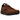 NikeCraft General Purpose Shoe Tom Sachs Field Brown sneakers i sidoprofil med mörkbrun ovandel, vit sula och svarta skosnören samt detaljer.