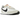 Nike Waffle Trainer 2 White Black sneakers i sidoprofil med vit nylonbas, mockadetaljer, svart Swoosh-logotyp och klassisk gummisula med våffelmönster