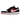Air Jordan 1 Low Black White Gym Red sneakers, sidoprofil med svart läderovandel, vit mellansula och ikonisk röd Nike Swoosh på sidan