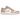 Air Jordan 1 Low Particle Beige sneakers sidoprofil med ljusrosa läderovandel, vit mellansula och beige detaljer samt svart swoosh