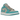 Air Jordan 1 Low Tropical Teal sneakers i en snygg sidoprofil med en vit läderbas, blågröna överlägg och en klassisk svart swoosh