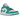 Air Jordan 1 Low Emerald sneakers i sidoprofil med vitt läder, gröna överdrag och svart Swoosh logotyp på en vit mellansula