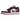 Air Jordan 1 Low Bordeaux sneakers i sidoprofil med bordeauxfärgade läderpaneler, vita skosnören och en klassisk vit mellansula