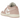 Air Jordan 1 Low Pink Oxford sneakers i profil. Rosa läderöverdel, vit mellansula och rosa yttersula med klassisk Nike Swoosh detalj på sidan.