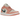 Air Jordan 1 Low Light Madder Root sneakers sedda från sidan med rosa mocka-detaljer, vita paneler, mörk swoosh och vit mellansula