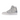 Air Jordan 1 Retro High CO.JP Neutral Grey sneakers från sidan med grå ovandel i mocka, metallic silver swoosh och vit mellansula