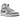 Air Jordan 1 Mid SE Grey Green sneakers i en klassisk sidoprofil med grå och gröna läderpaneler, vit mellansula och grön yttersula.