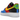 Nike Air Force 1 Low '07 QS Uno sneakers sidoprofil i vitt läder med färgglada Uno-detaljer, gul Nike-logotyp och en vit mellansula