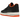 Nike Air Force 1 Low 07 PRM Halloween sneakers i sidoprofil med svart läderöverdel, grafiska ögondetaljer och kontrastrika orange detaljer.