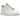 Nike Air Force 1 Low Next Nature White Metallic Grey sneakers i sidoprofil med vit läderovandel, grå swoosh och klassisk vit mellansula