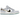 Nike SB Dunk Low Sean Cliver sneakers i vinklad profil med vitt läder, blå mockadetaljer, guldig Swoosh och halvgenomskinlig yttersula med glitter.