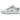 Nike SB Dunk Low Sean Cliver sneakers i vinklad profil med ljusblå mockapartier, guldig Swoosh, vit sula och detaljer i guldglitter.