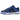 Nike Dunk Low Hyper Cobalt sneakers i sidoprofil med kungsblå läderpaneler, svart Swoosh-logotyp och klassisk gummisula