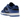 Nike Dunk Low Hyper Cobalt sneakers i sidoprofil med svart läderbas, klara blå överlägg, matchande blå swoosh och vit mellansula.