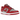 Nike Dunk Low Retro UNLV sneakers i sidovy med grå läderöverdel, röda paneler, vita skosnören och röd yttersula med vit mellansula