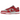Nike Dunk Low Retro UNLV sneakers sidoprofil med grå läderbas, röda överlägg, matchande röd swoosh och vit mellansula