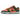 Nike Dunk Low Retro Miami Hurricanes sneakers i vinklad vy med gröna och orangea läderpaneler, vita skosnören och matchande mellansula