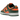 Nike Dunk Low Retro Miami Hurricanes sneakers i sidoprofil med mörkgrön läderöverdel, orangea detaljer, vit mellansula och matchande skosnören