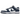 Nike Dunk Low Valerian Blue sneakers i en klassisk vinklad vy med djupblåa paneler, vit ovandel och matchande vit yttersula