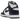 Nike Dunk High Championship Navy sneakers i sidoprofil med vit läderbas, marinblå överlägg samt klassisk vit mellansula och yttersula i gummi