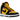 Nike Dunk High Retro Reverse Goldenrod sneakers i sidoprofil med gul läderöverdel, svarta detaljer, vit mellansula och klassisk gummisula.
