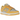 Nike Dunk Low Citron Pulse sneakers i profil. Skon har en bas i vitt läder, ljusgula detaljer, matchande swoosh, skosnören och vit mellansula.