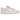 Nike Dunk Low Orange Pearl sneakers i stilren sidoprofil med pastelorange paneler på en klassisk vit läderbas