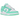 Nike Dunk Low Green Glow sneakers i sidoprofil med vit läderbas, gröna detaljer och klassisk vit mellansula med grön yttersula.