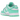 Nike Dunk Low Green Glow sneakers i sidoprofil med vit läderbas, mintgröna överdrag samt matchande mintgrön yttersula och skosnören.