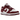 Nike Dunk Low Bordeaux sneakers i sidoprofil med bordeauxfärgade överlägg, vit läderbas samt matchande swoosh och yttersula