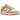 Nike Dunk Low Harvest Moon sneakers i sidovy med vit läderbas och ljusbruna beige överdrag samt matchande gummiyttersula