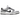 Nike Dunk Low Light Smoke Grey sneakers sedd från sidan med vita läderdetaljer, grå överdrag och klassisk vit mellansula med låg profil