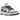 Nike Dunk Low Light Smoke Grey sneakers i sidovy med vit läderbas, grå paneler samt vit mellansula med en matchande grå yttersula
