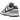 Nike Dunk Low Light Smoke Grey sneakers sedda från sidan med gråa detaljer, vit läderbas, grå swoosh och matchande gummisula