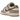 Nike Dunk Low Sail Plum Eclipse sneakers i vinklad profil med krämfärgad läderöverdel, mörkbruna paneler och klassisk vit mellansula
